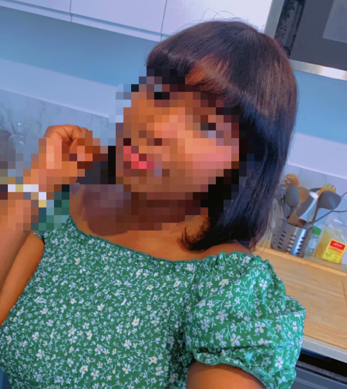 Brazilian Human Hair Short Bob Wig for Women, Featuring Bangs And Straight Style, a Glueless Full Machine-Made Wig with 150% Density photo review