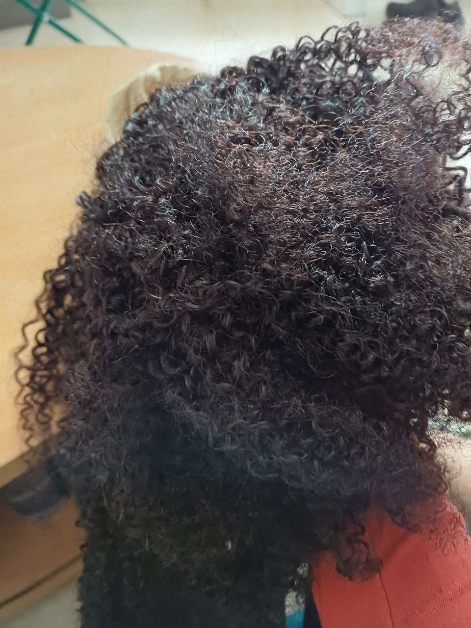 Women'S Afro Kinky Curly Wig with Bangs - Density Full Machine-Made Scalp Top, Natural Black Brazilian Human Hair Wig for, Everyday & Special Events - Voluminous Curly Hairstyle, Short Hair Wigs, Event Hairpiece, Naturallooking Hairpiece, Protective Style, Beauty Accessory photo review