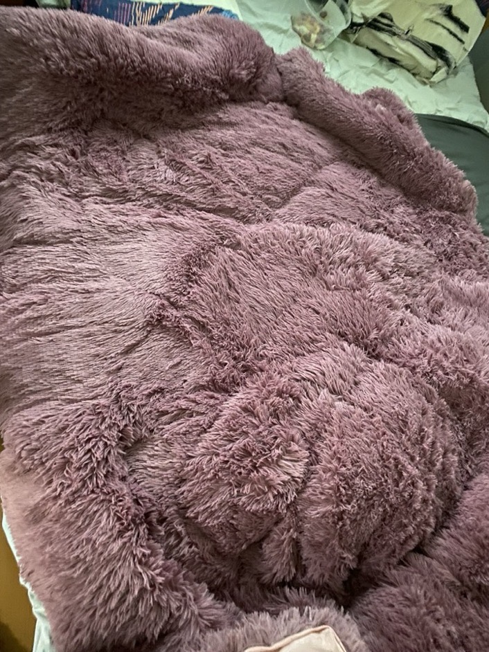 Ultra-Soft Faux Mink Plush Throw Blanket - Thick, Lightweight & Warm For All Seasons, Versatile Solid Color Design, Machine Washable, Christmas Present photo review