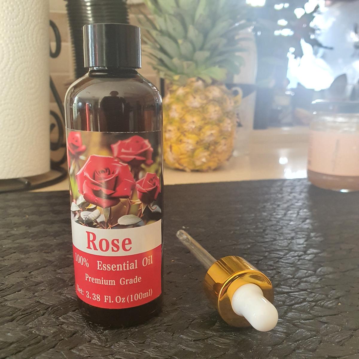 100Ml/3.38 Fl.Oz Rose Essential Oil | 100% Pure & Natural, Moisturizing, Hypoallergenic, Suitable for Skin, Hair, for Nail Care, Bathing, Indoor Deodorization, Massage, Meditation Relaxation photo review