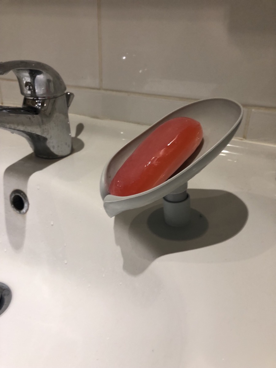 [Leaf Soap Holder] Leaf Shaped Soap Holder | 1pc Shower Soap Holder, Bath Soap Box, Sponge Tray, Draining Soap Dish photo review