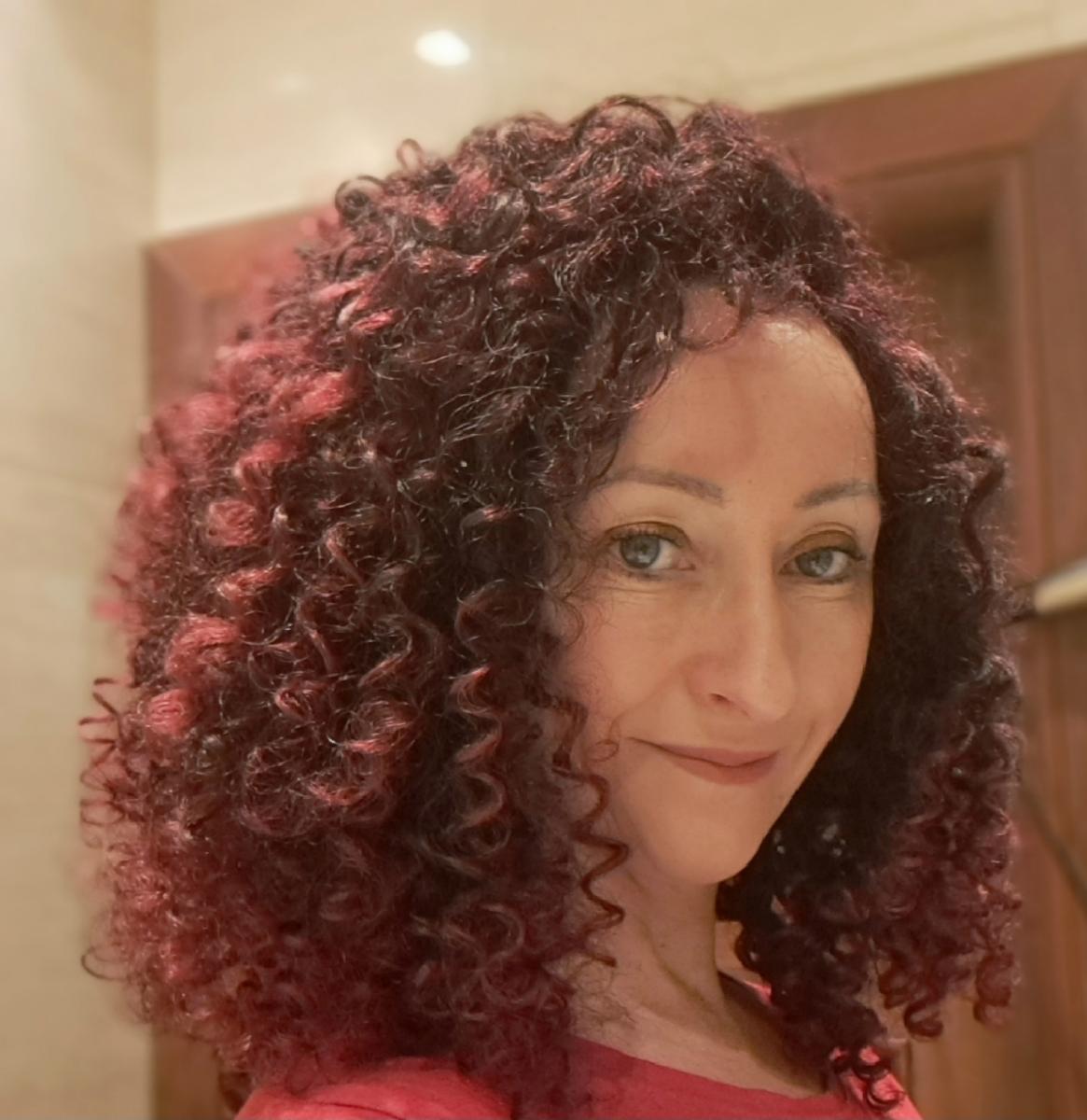 40.64 Cm Afro Kinky Curly Lace Front Wigs Synthetic Curly Wigs For Women Pre Plucked Heat Resistant Fiber Hair Lace Front Wigs photo review