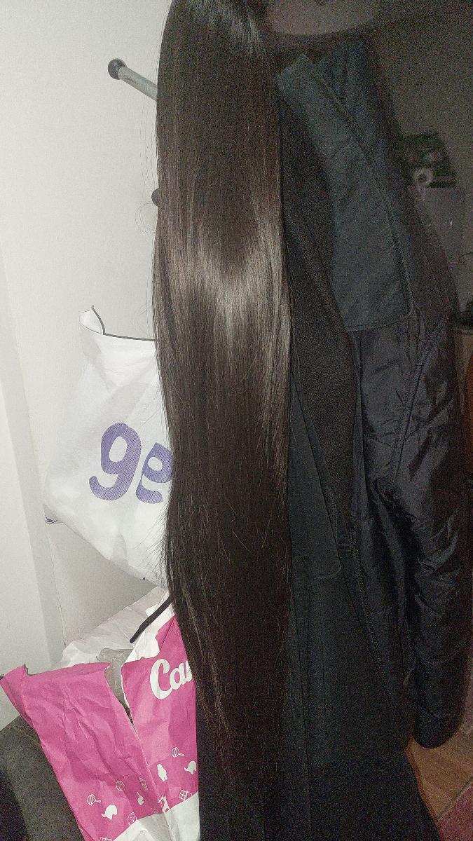 Long Straight Black Wig with Bangs High Layered 150% Density Black Wigs for Women Daily Party Use Synthetic Fiber Wig Heat Resistant 86.36 cm photo review