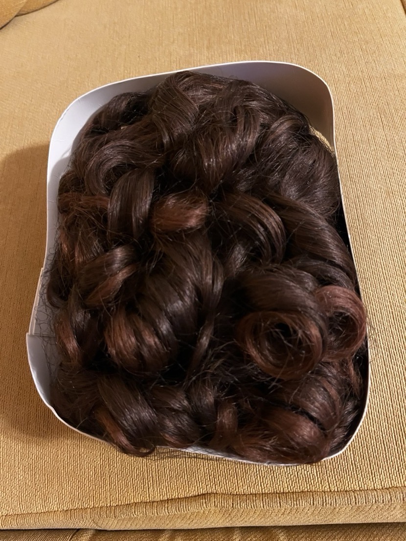 Mother'S Day Multi-Colored Brown 30.48 cm Synthetic Headband Wig, African Curly Short Hair Suitable for Various Races, Ready to Wear, Ready for Daily Gatherings, Holiday Party Dress Up Wig, High-Quality Beautiful Soft Wig photo review
