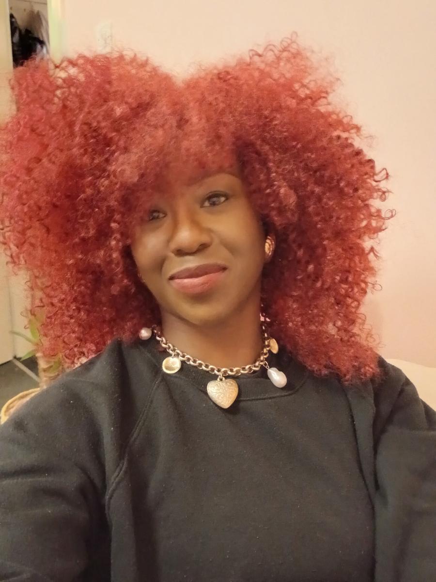 40.64 cm Afro Curly/Kinky Synthetic Wig with Bangs - Natural Look Wig for Women & Men, Easy to Style with Heat Tools, Perfect for Cosplay, Everyday & Special Events - Voluminous Curly Hairstyle, Short Hair Wig, Event Hairpiece, Secure Fit Cap, Cosplay Enthusiasts, Quick Hairstyle Change, Fashion Lovers photo review