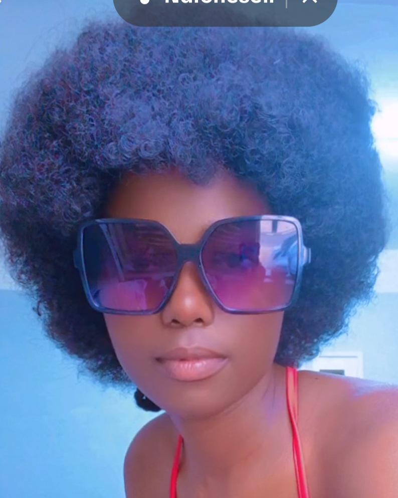 70s Afro Curly Wig for - Soft, Natural-Looking Synthetic Hair, Voluminous & Fluffy Black Afro Wig for Daily Wear, Parties, and Cosplay, Party Hairpiece, Naturallooking Hairpiece photo review