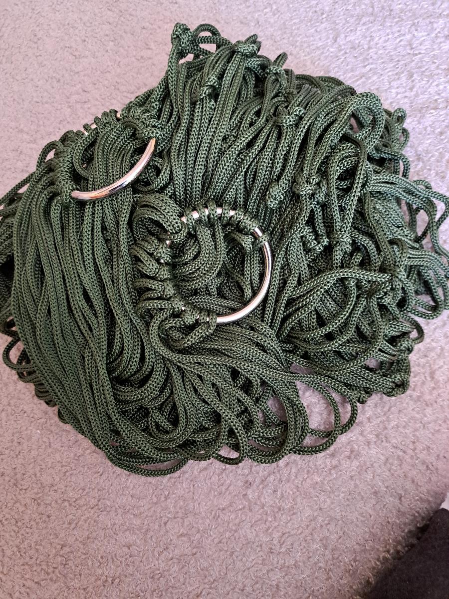 Your Portable Oasis: Luxury Nylon Mesh Hammock for Unparalleled Comfort! photo review