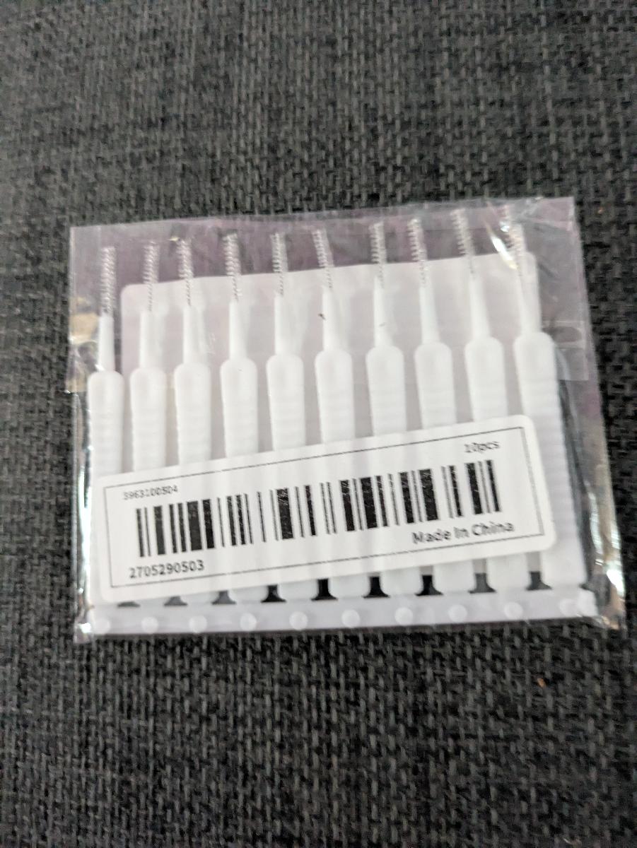 10pcs Shower Head Cleaning Brush Set, White Multi-Functional Bathroom Accessory for Home Use photo review