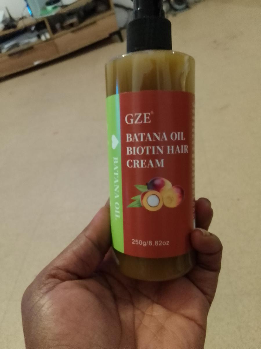 GZE Batana Oil Biotin Hair Cream Strong Hair Anti-Breakage Split Ends y for Dry Hair photo review
