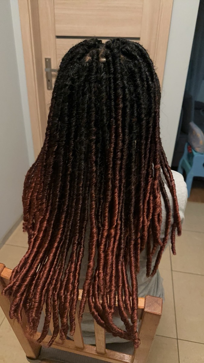 18-Inch Goddess Faux Locs Crochet Hair with 24 Strands, Featuring Soft Gypsy Locs, Straight Crochet Braids, And 3-Tone Dreadlock Hair Extensions Inspired by African Roots photo review