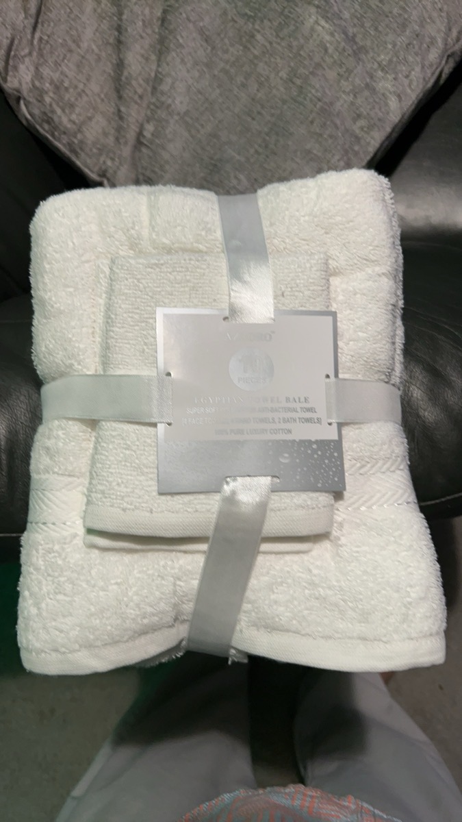 10pcs Towel Bale Set | Luxurious 100% Cotton Towels Family Pack | Quick-Drying, Highly Absorbent & Ultra-Soft Fabric | Includes 4 Face Towels, 4 Hand Towels, 2 Bath Towels | Available in 16 Elegant Colours | Ideal for Home, Gym, Spa, or Beach Use | Durable, Easy-Care, and Stylish for Everyday Comfort | UK photo review