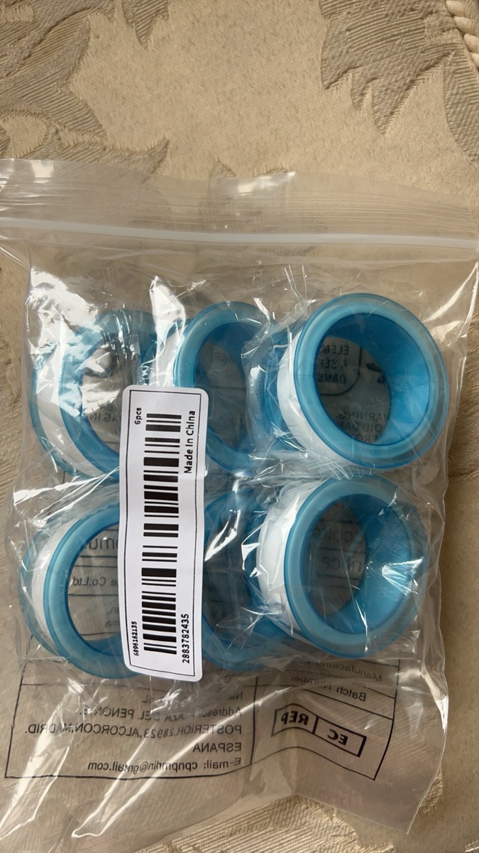 1/3/6/10/20pcs Plumbing Tape, PTFE Tape, Sealing Tape, Plumbing Tape, Sealant Tape, Thread Sealing Tape, Plumbing Tape for Shower Heads, Plumbing Sealing Tape, White photo review
