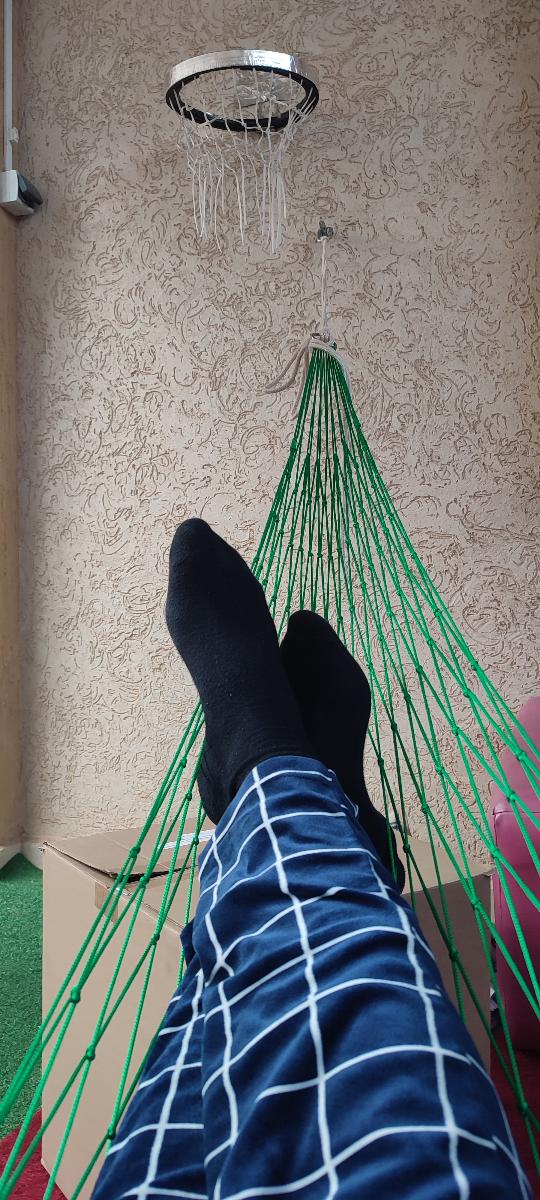 Your Portable Oasis: Luxury Nylon Mesh Hammock for Unparalleled Comfort! photo review