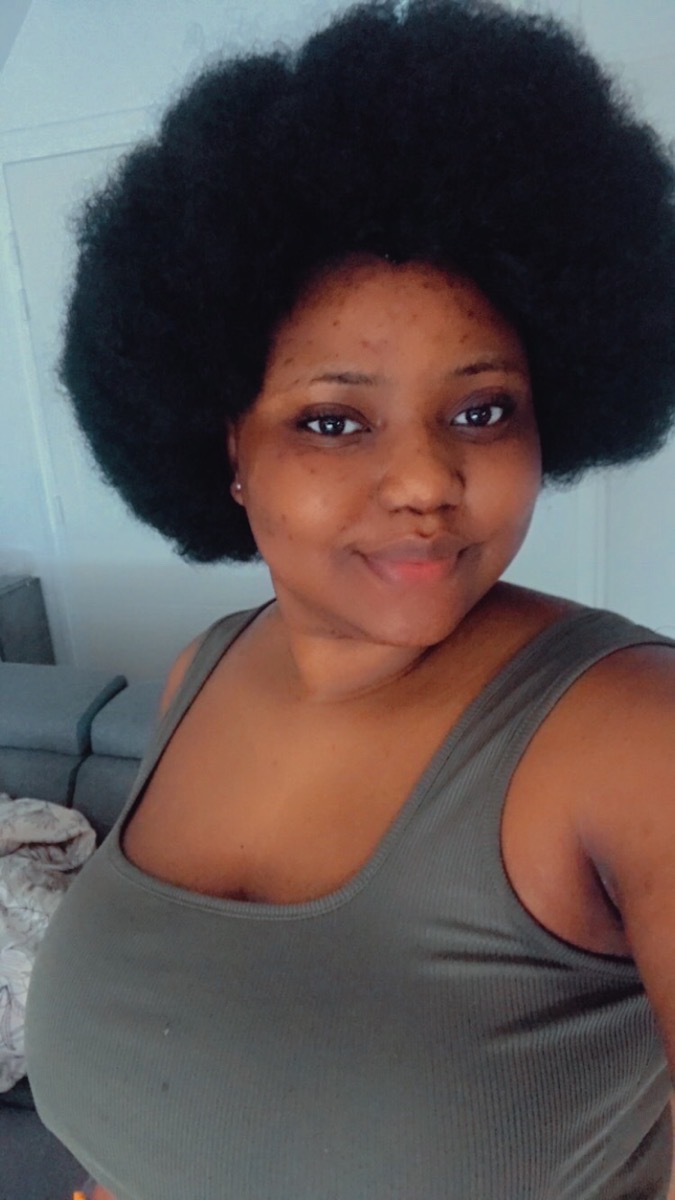 70s Afro Curly Wig for - Soft, Natural-Looking Synthetic Hair, Voluminous & Fluffy Black Afro Wig for Daily Wear, Parties, and Cosplay, Party Hairpiece, Naturallooking Hairpiece photo review