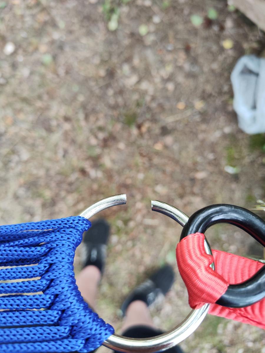 Your Portable Oasis: Luxury Nylon Mesh Hammock for Unparalleled Comfort! photo review