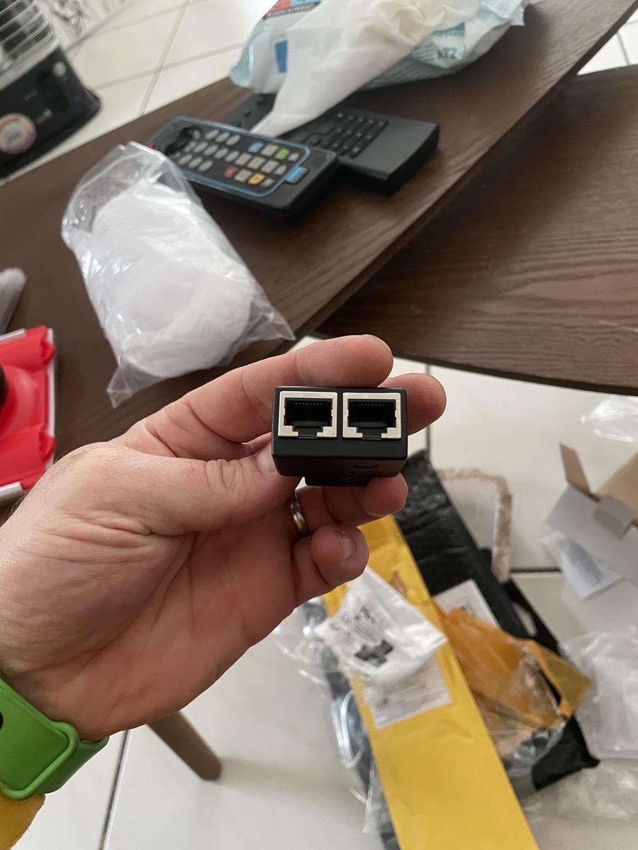 TISHRIC NOUVEAU Adaptateur de port Ethernet réseau d'extension 1 à 2, connecteur de câble réseau RJ45, coupler RJ45, adaptateur de répartiteur réseau, ports photo review