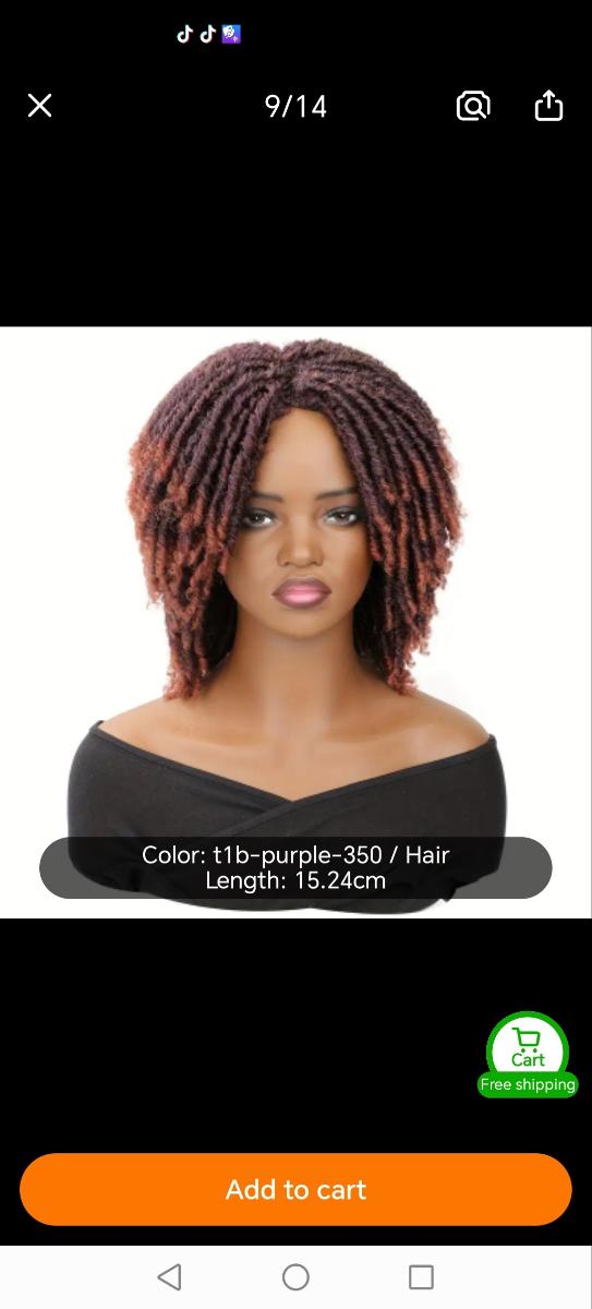 Dreadlock Wig Twist Wigs 15.24 cm Braided Wigs for Women And Men Curly Twist Wigs Daily Cosplay And Daily Party Replacement Wig photo review