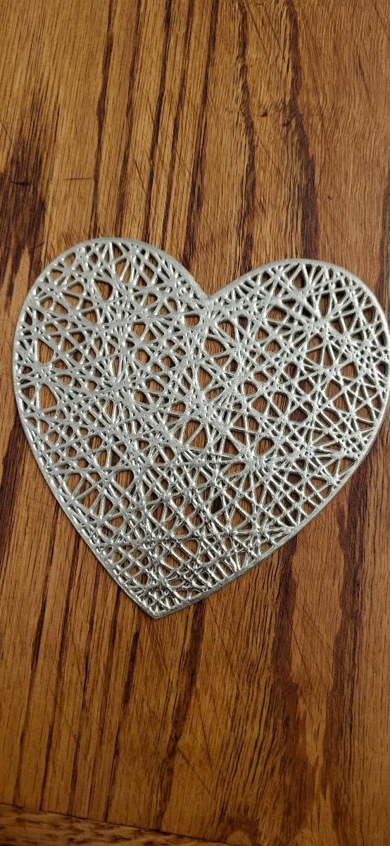 4pcs, Placemats, Creative Love Heart Shape Small Coaster, Household Decorative Meal Coaster, PVC Heat Insulation Bronzing Coaster, Coffee Non-slip Placemat, Dining Table Decor photo review