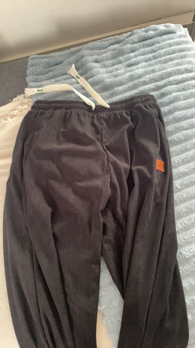 Trendy Men's Corduroy Pants — customer photo