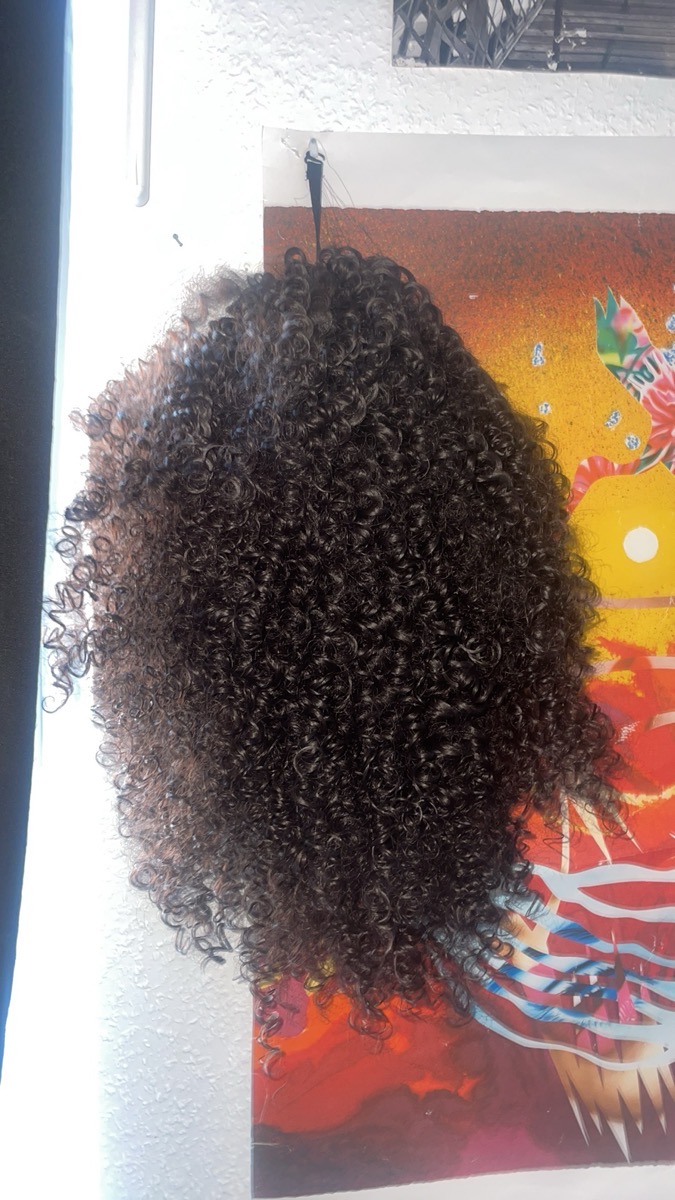 Women's Fashion Short Curly African Small Curl Black 40.64 cm Synthetic Fiber Hair Replacement Wig for Women Heat Resistant Fiber Wig Suitable for Daily Wear Halloween Christmas Carnival Wedding Dance photo review