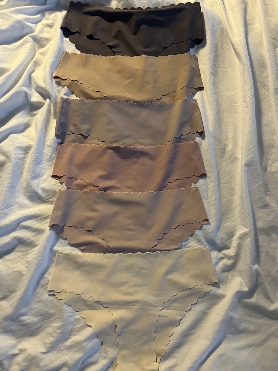 6-Pack Women's Wave Lace Seamless Quick-Dry Briefs, Breathable Yoga Fit photo review