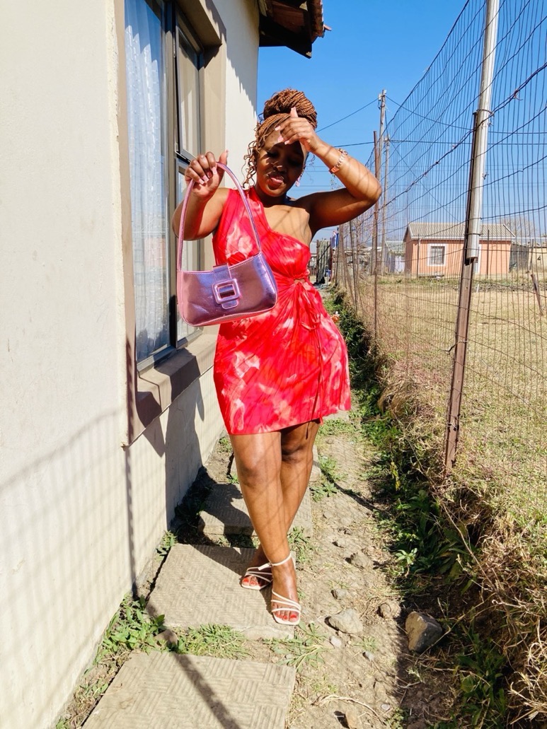 Women's Elegant Sexy Single Shoulder Asymmetrical Mini Dress - Stretchy A-Line Tie-Dye Print with Side Ruching, Machine Washable for Vacation & Date Nights, Chic Dress photo review