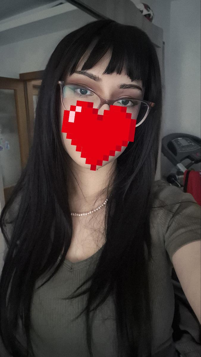 Long Straight Black Wig with Bangs High Layered 150% Density Black Wigs for Women Daily Party Use Synthetic Fiber Wig Heat Resistant 86.36 cm photo review
