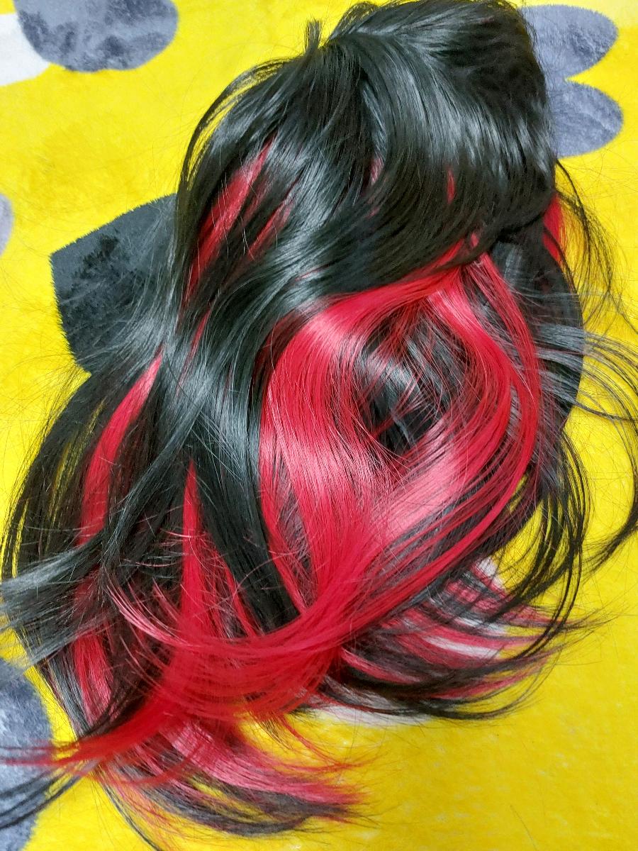Wine Red Wig And Bangs Short Sstraight Bob Wig for Ladies, 30.48 cm Synthetic Colored Wig for Festival Role-playing Parties photo review