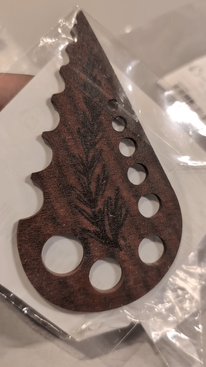 2D Flat Printing, Not 3D, Home Kitchen Cooking Gadget, Wooden Craft, Multi-hole Vegetable Root, Stem, and Leaf Remover, 2D Flat photo review