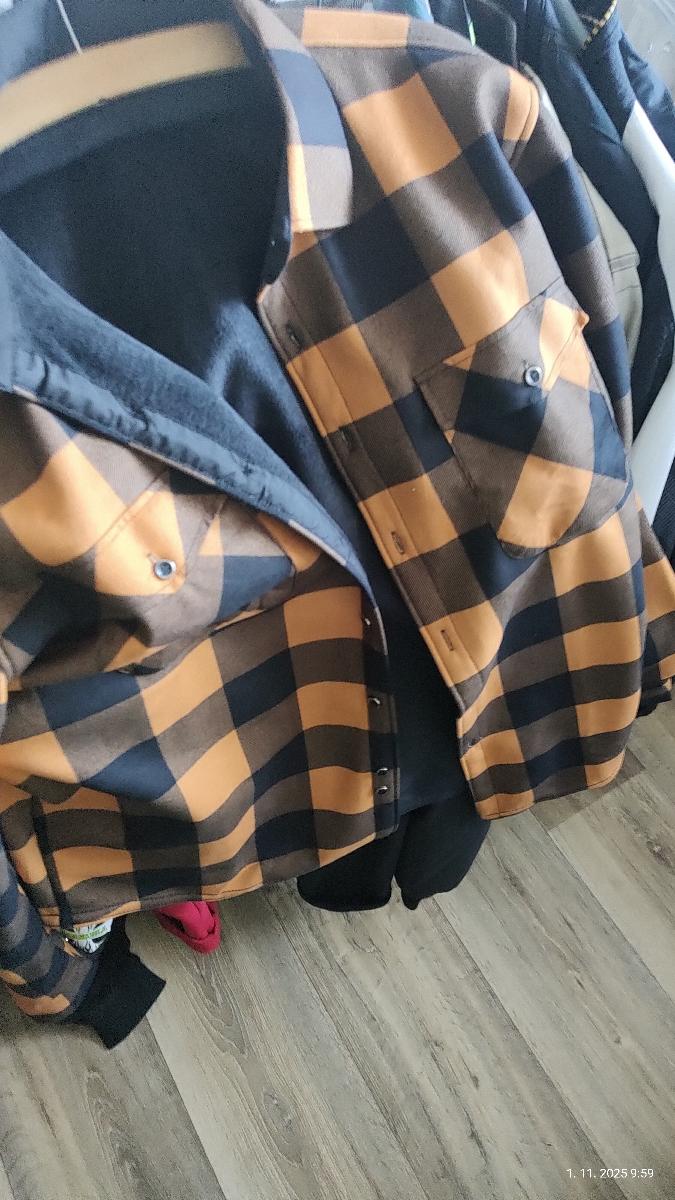 Autumn/Winter Plaid Flannel Shirt for Men — customer photo
