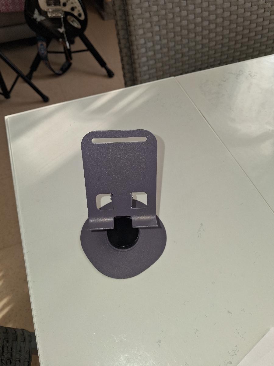 Support Téléphone Portable, Support de Bureau Rotatif à 360°, avec Hauteur Réglable en Deux Niveaux et un Design Pliable, Adapté à une Utilisation au Bureau et au Chevet, Très Compatible photo review