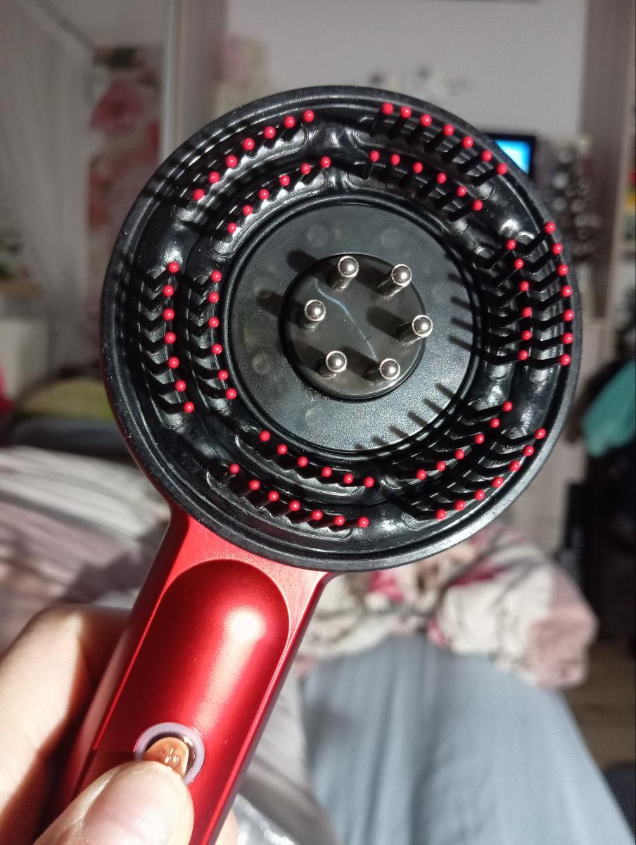 1 applicateur d'huile capillaire trois-en-un amélioré, masseur de cuir chevelu électrique portable, convient aux adultes, avec une batterie rechargeable de 1500 mAh, convient aux soins capillaires pour adultes, utilisation à la maison et en voyage photo review