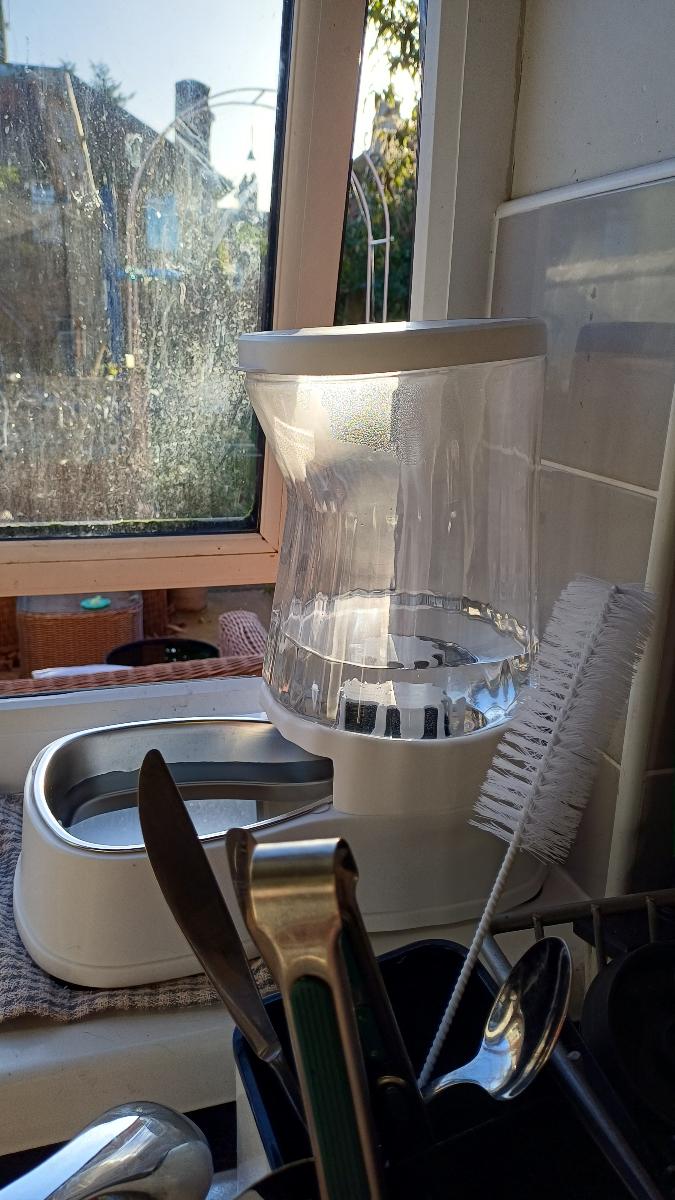 Pet Water Dispenser 3.85L Gravity Feed Stainless Steel Bowl, 304, No Battery, Easy Clean for Dogs & Cats photo review