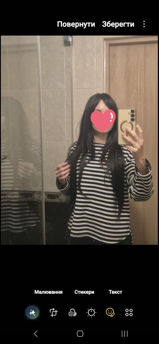 Long Straight Black Wig with Bangs High Layered 150% Density Black Wigs for Women Daily Party Use Synthetic Fiber Wig Heat Resistant 86.36 cm photo review