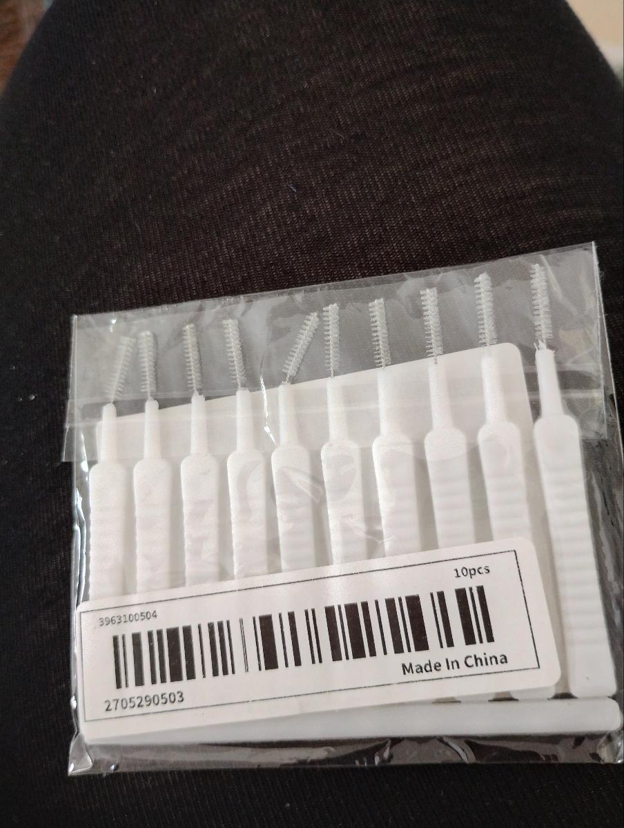 10pcs Shower Head Cleaning Brush Set, White Multi-Functional Bathroom Accessory for Home Use photo review