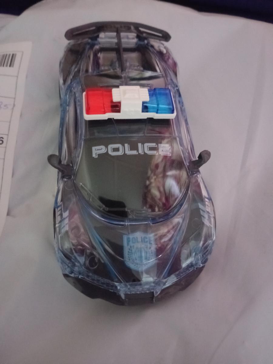 Colorful Glitter Toy Car with Lights, Music Police Vehicle Transparent Shell Toy Car, Omni-Wheel Children's Toys Novel Glow-in-the-Dark Gift Super Cool Birthday Present for Boys and Girls Ages 3-6 photo review