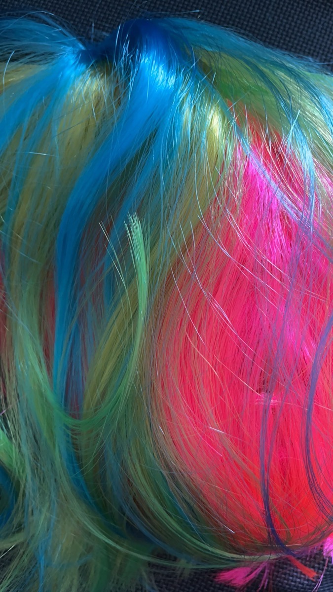 This Vibrant Bob Wig with Rainbow Colors Is Ideal for Graduation Celebrations, Photos, Themed Events, Parties, And Nightlife. Its Top Is Designed to Be Both Thin And Thick photo review