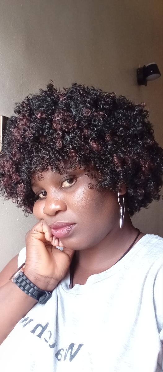 Short Afro Curly Wigs for Women Wavy Curly Wig Synthetic Heat Resistant Curly Afro Wig with Bangs Big Stretch Fluffy Curly Afro Wig 30.48 cm High-Density Soccer Fan Wig, Elastic Cap for Easter Rave Anime Music Festival Cosplay photo review