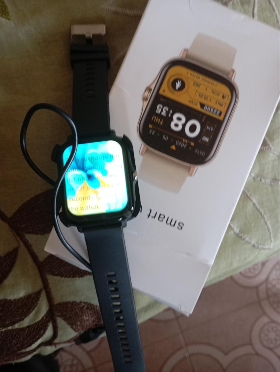 Nouvelle montre connectée intelligente de 1,83 pouces, montre avec appels sans fil, notifications de messages, voix IA, lecture de musique, appareil photo à distance, modes sportifs multiples, montre de sport élégante, adaptée à un usage quotidien décontracté, cadeau de vacances parfait pour la photo review