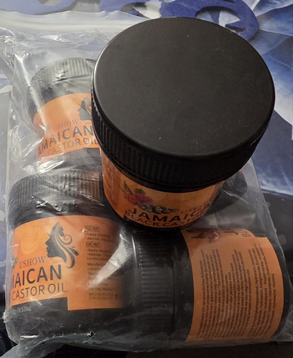 2pcs/5pcs Jamaican Black Castor Oil 100g, Cold Pressed, Alcohol-Free, Moisturizing Hair Paste for Strengthening Hair, Improving Dryness and Dandruff, Suitable for All Hair Types, for Unisex Adults, Normal Hair photo review