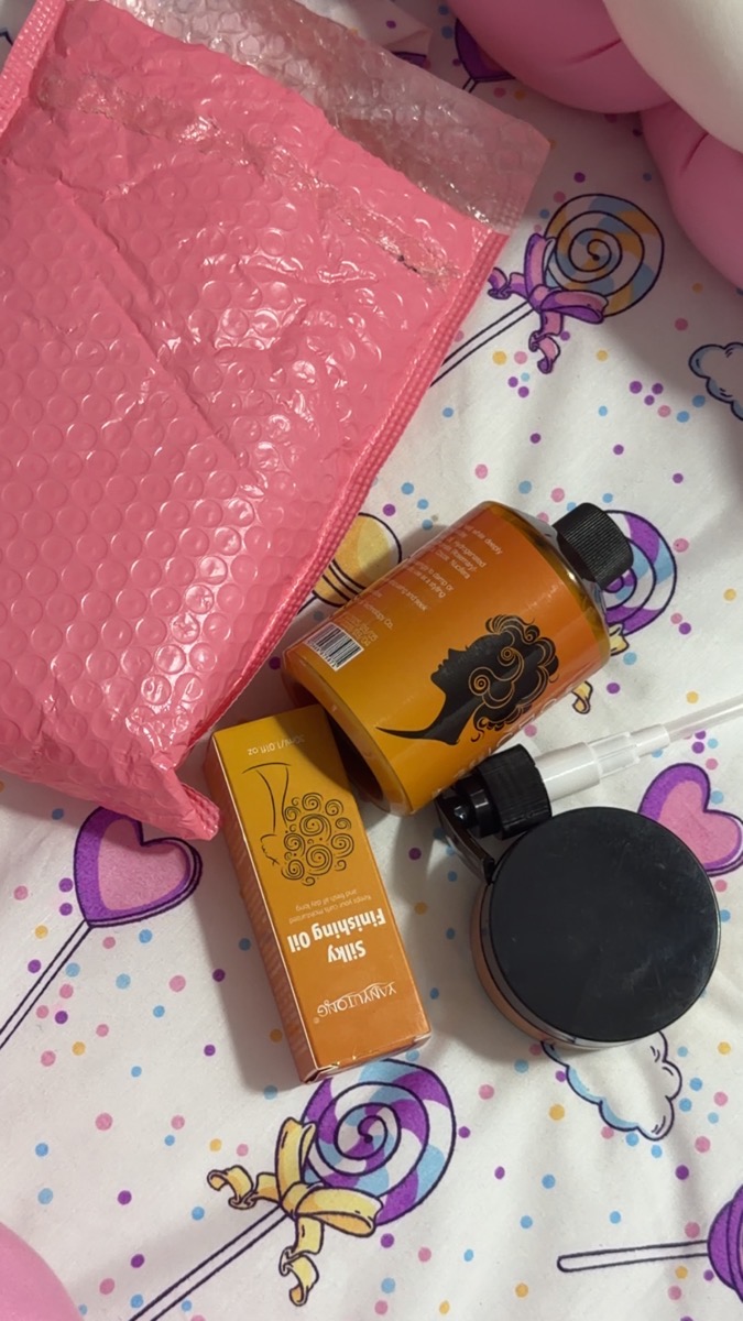 3pcs Curl Defining Cream Set, 280Ml Curl Defining Cream And 100G Curl Cream And 30Ml Hair Oil, Containing Argan Oil, Long-Lasting Anti-Frizz, Elastic And Fluffy, Moisturizing Styling Fixation, Suitable for Wavy And Curly Hair, Unisex photo review