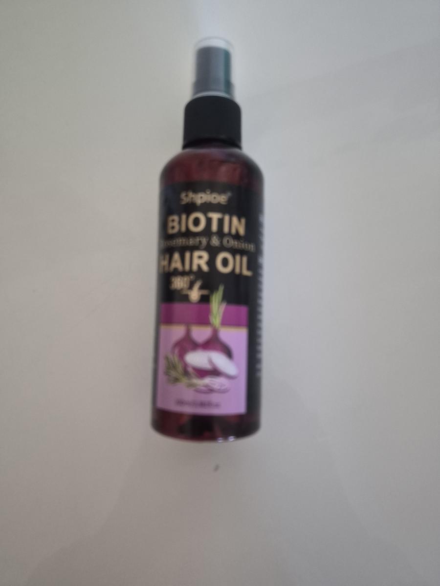 100Ml Biotin, Rosemary & Onion Oil Strengthening Hair Essence Spray - Designed for Damaged And Fragile Hair, Improves Breakage And Frizz, Enhances Shine And Scalp Health, Suitable for All Hair Types. Hair Essence Spray, Smoothing Spray photo review