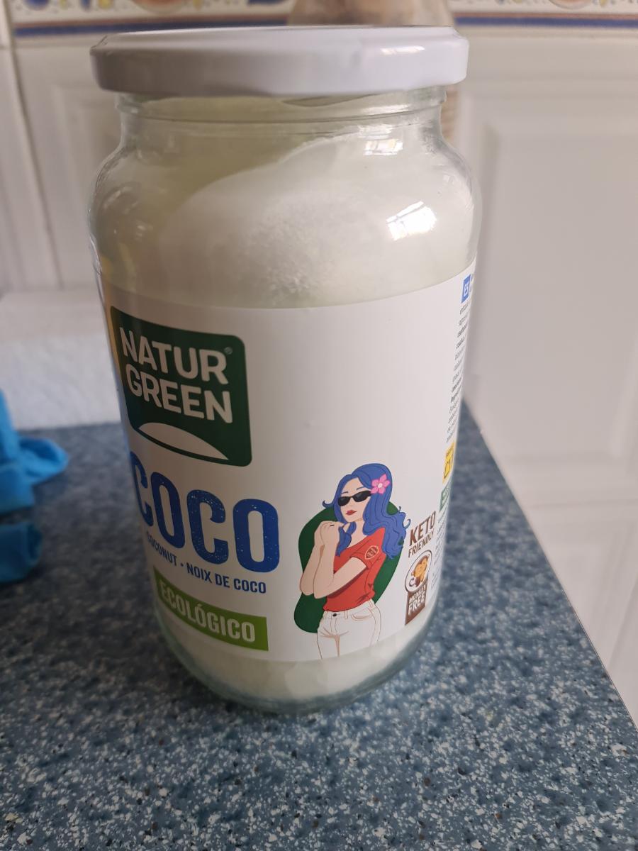 Coconut Fat 800g - Ideal for Cooking - Hydrates Skin and Hair - Natural Ingredients - Vegan Friendly - NaturGreen photo review
