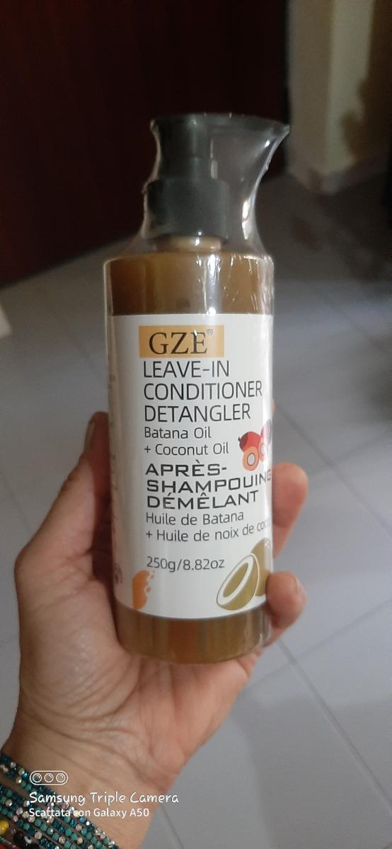 GZE Leave in Conditioner, Hair Detangler with Batana Oil And Coconut Oil, Anti Frizz, Adds Shine & Softness, Nourishing & Smoothing, Moisturizes Dry Hair, Lightweight Formula, for All Hair Types, 250G photo review