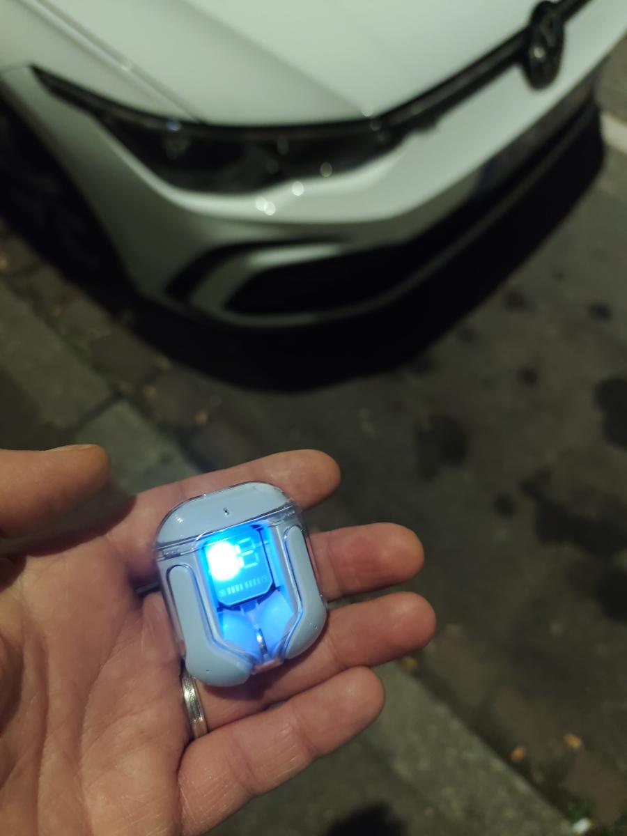 [Casque Sportif HiFi] Écouteurs Sans Fil Transparents Casque Audio Sans Fil 5.3 avec Réduction de Bruit ENC, Microphone Double Stéréo HiFi Écouteurs Intra-Auriculaires avec Chargeur et Affichage Numérique LED Casque Sportif photo review