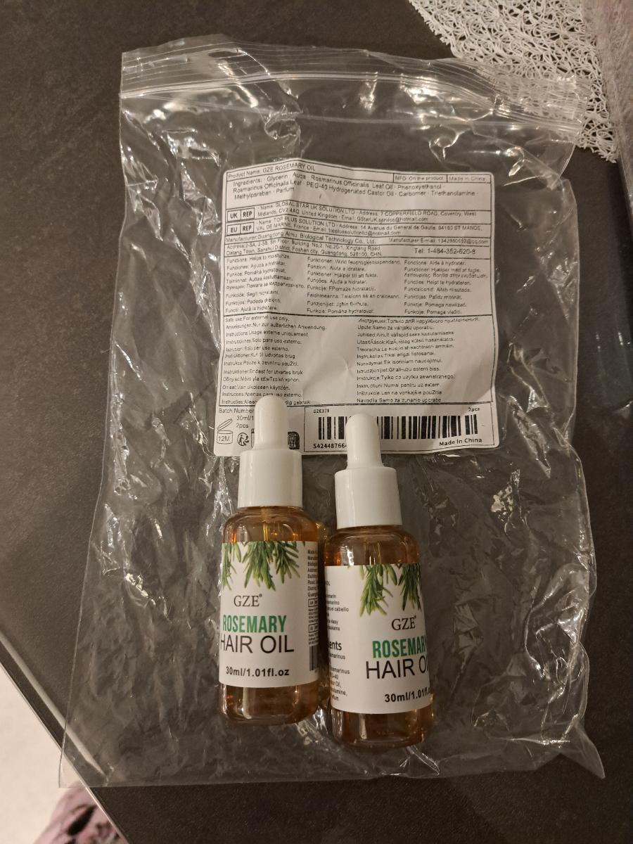 2 Pack GZE Rosemary Oil for Hair Rosemary Scalp Hair Strenghens Oil photo review