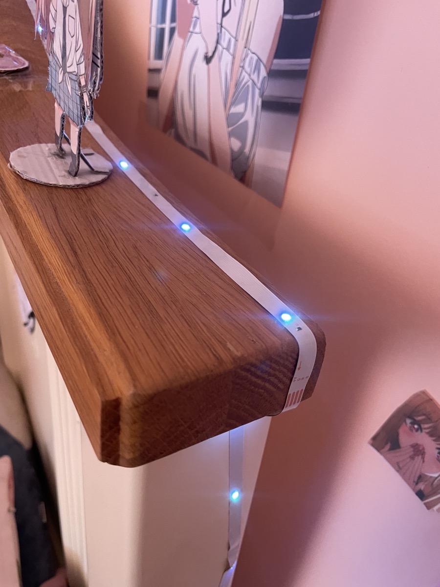 Smart Bedroom RGB Strip Light — customer photo