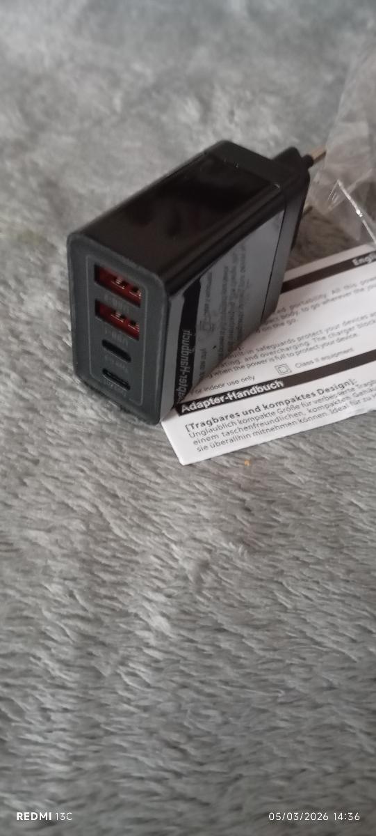 4-Port USB A+C Wall Charger Block: 10W Fast Charging Adapter with 2 USB-C & 2 USB-A Ports, Compatible with iPhone 16/15,, iPad photo review