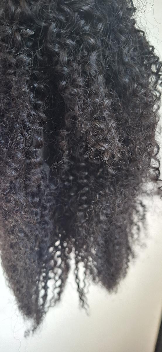 Afro Kinky Mechanism Head Cover Real Hair photo review