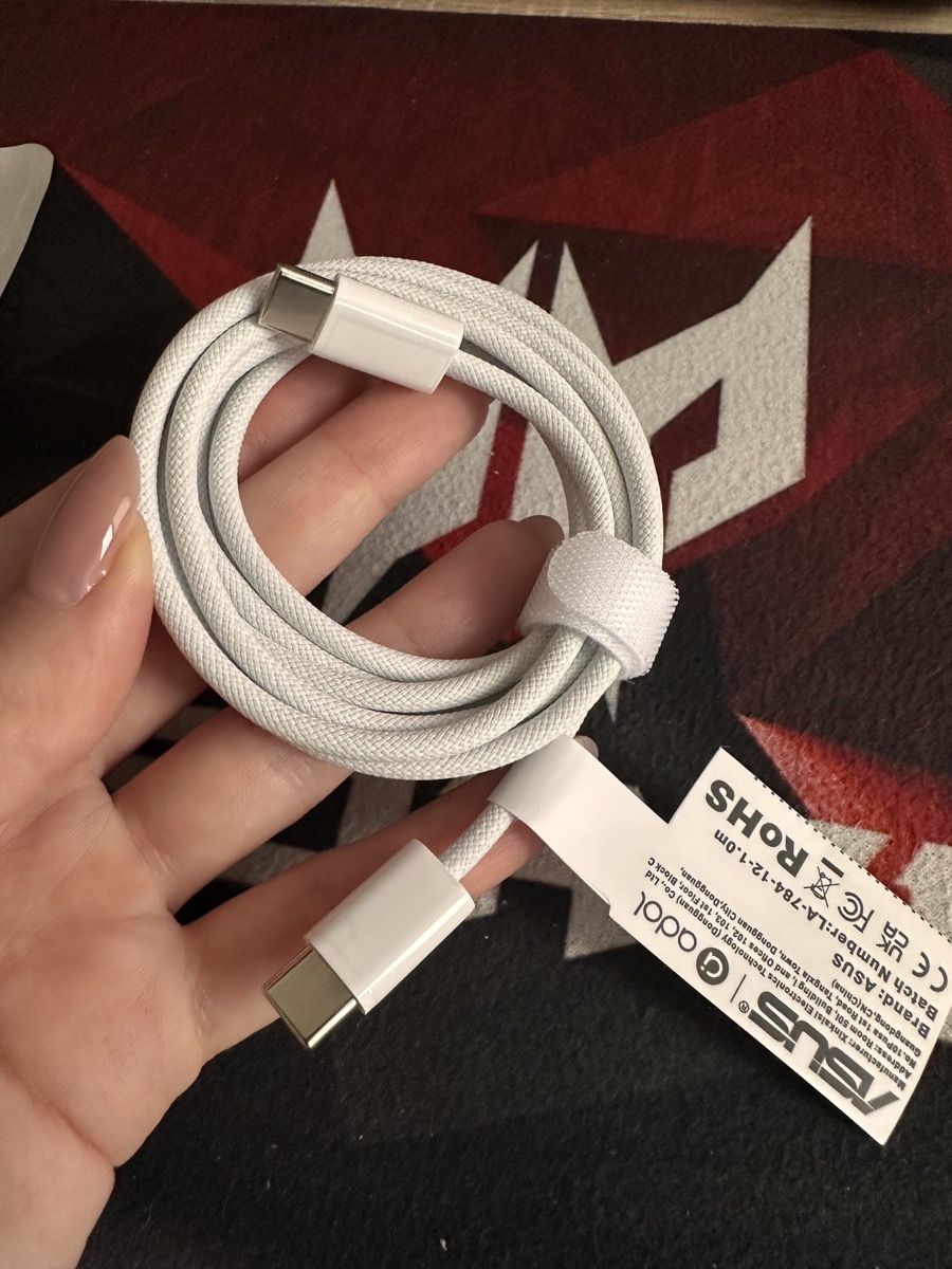 Огляд плетеного кабелю USB-C ASUS із Temu: 60 Вт, від 0,5 до 3 м, і майже без скарг — фото покупця